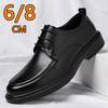 3/6/8cm Heel Increase Leather Shoes for Men Spring Summer New Designer British Style Black Groom Wedding Elevator Shoes Man
