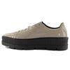 Fenty X Pointy Creeper Уличный стиль Однотонные Повседневные Толстая подошва Низкие кроссовки Мужские кроссовки Серый 366269-02