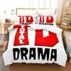 3D Print Total Drama Bedding CollectionDuvet Cover Comforter Bed Collection Quilt Cover PillowcaseKing Queen Twin Size Boys Girls Adultse