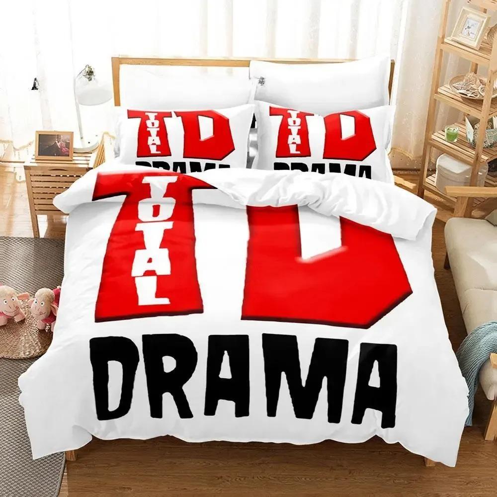 3D Print Total Drama Bedding CollectionDuvet Cover Comforter Bed Collection Quilt Cover PillowcaseKing Queen Twin Size Boys Girls Adultse