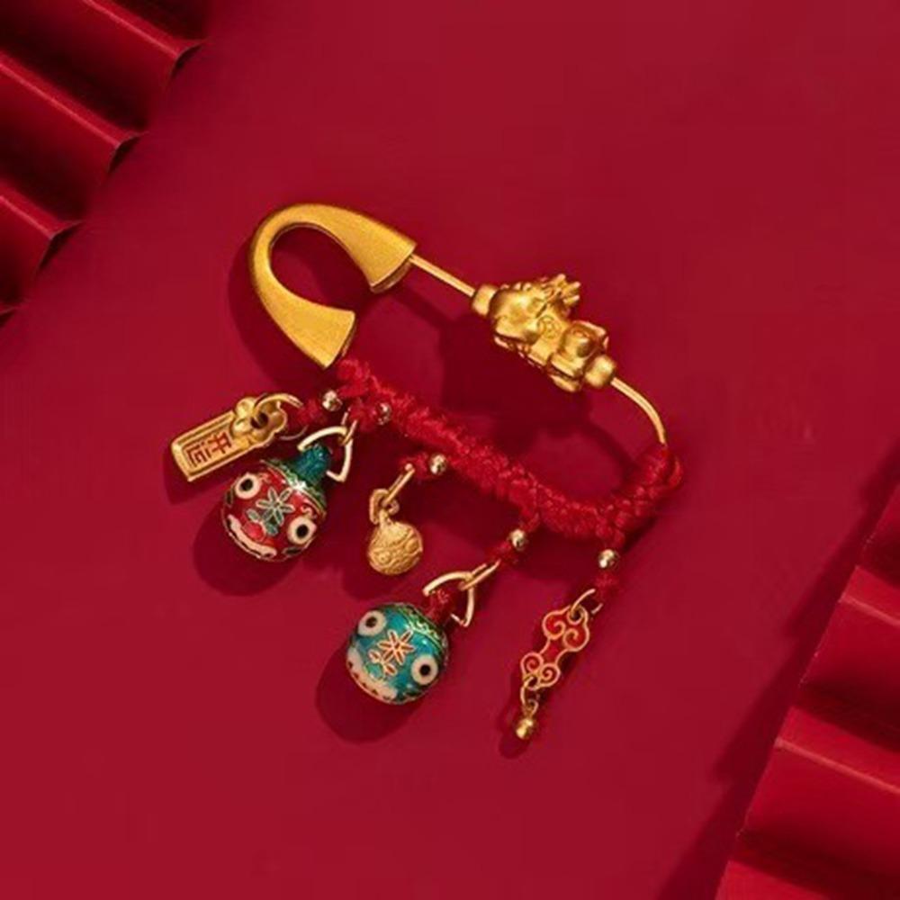 Брошь-подвеска в виде золотой лошади по знаку зодиака, пони с пескоструйной обработкой, защитная брошь, для новорожденного