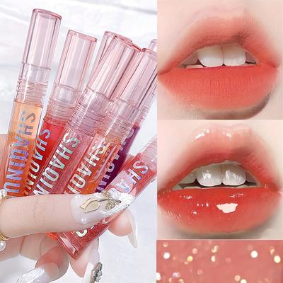 1/4 шт. Подарочный набор Water Light и Water Lip Honey Lip Care Oil Прозрачное стекло Увлажняющая жидкая помада для губ Подарки на День святого Валентина