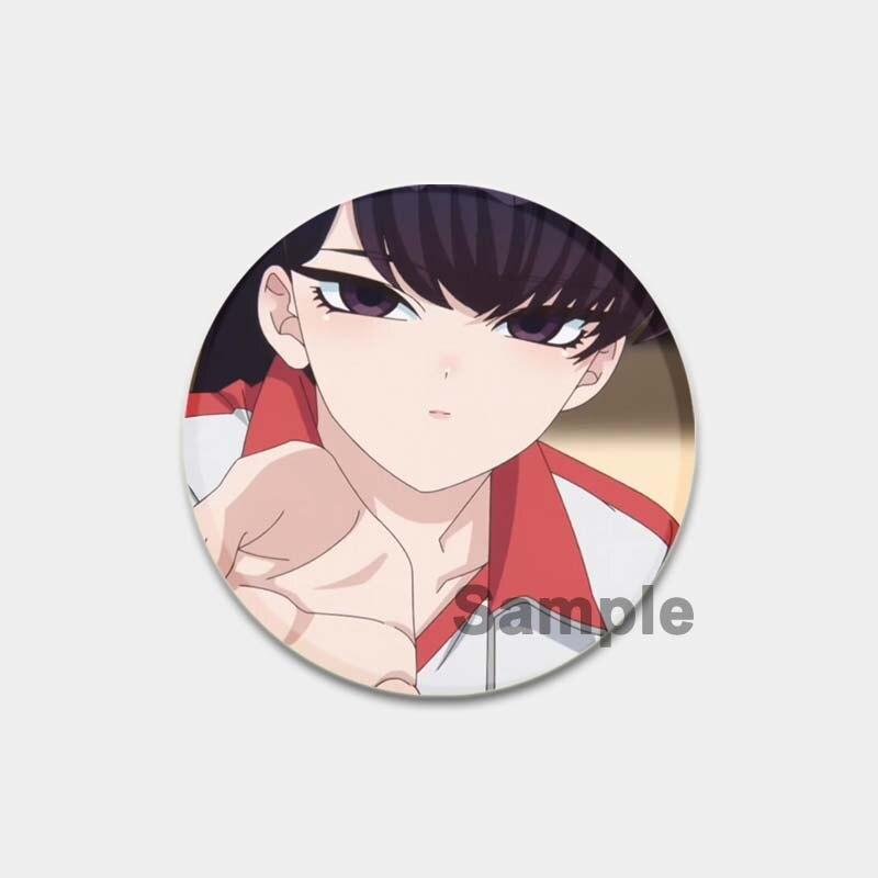 58 мм аниме «Коми может T общаться», булавка с отворотом, значок для косплея с героями мультфильмов, креативные подарки, броши Gujian Одноклассники, милые булавки для рюкзаков
