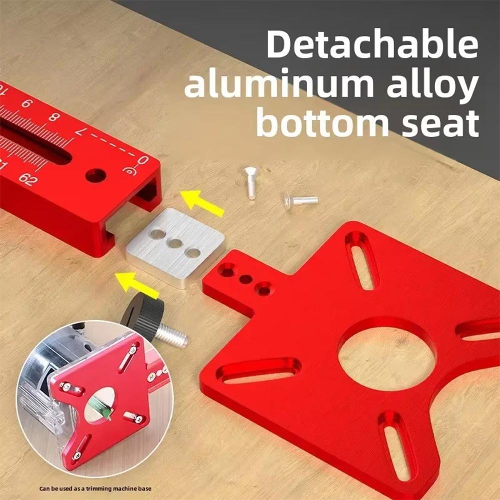 Фрезерный станок 4 в 1, кронштейн для фрезерования пазов, регулируемый кондуктор для мебельной фурнитуры, многофункциональные инструменты для фрезерования кругов