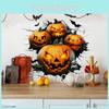 Sticker Wall Spooky Pvc Halloween Pumpkin Bat Sticker For Home Restaurant Decor