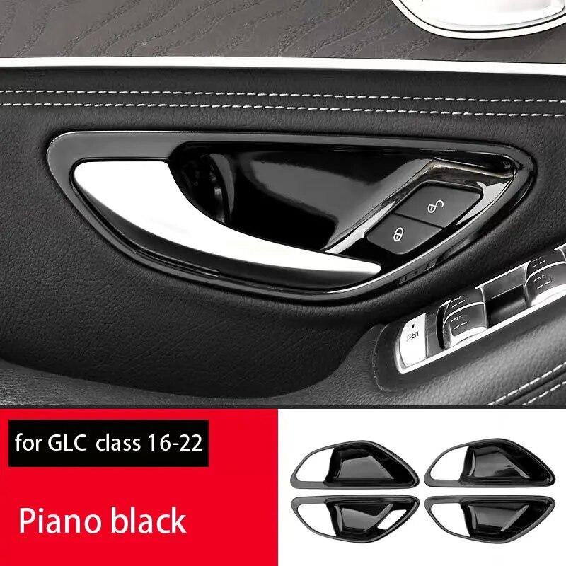 Углеродное волокно, внутренняя дверь, подлокотник, ручка, накладка, дверная чаша, рама, наклейки для Mercedes Benz CE Class W205 W213 GLC X253