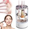 Automatic Electric Makeup Brush Cleaner Lazy Cleaning Brush Washer Quick Dry Tool 3-in-1 Brush Cleaner Machine & Drying Rack
