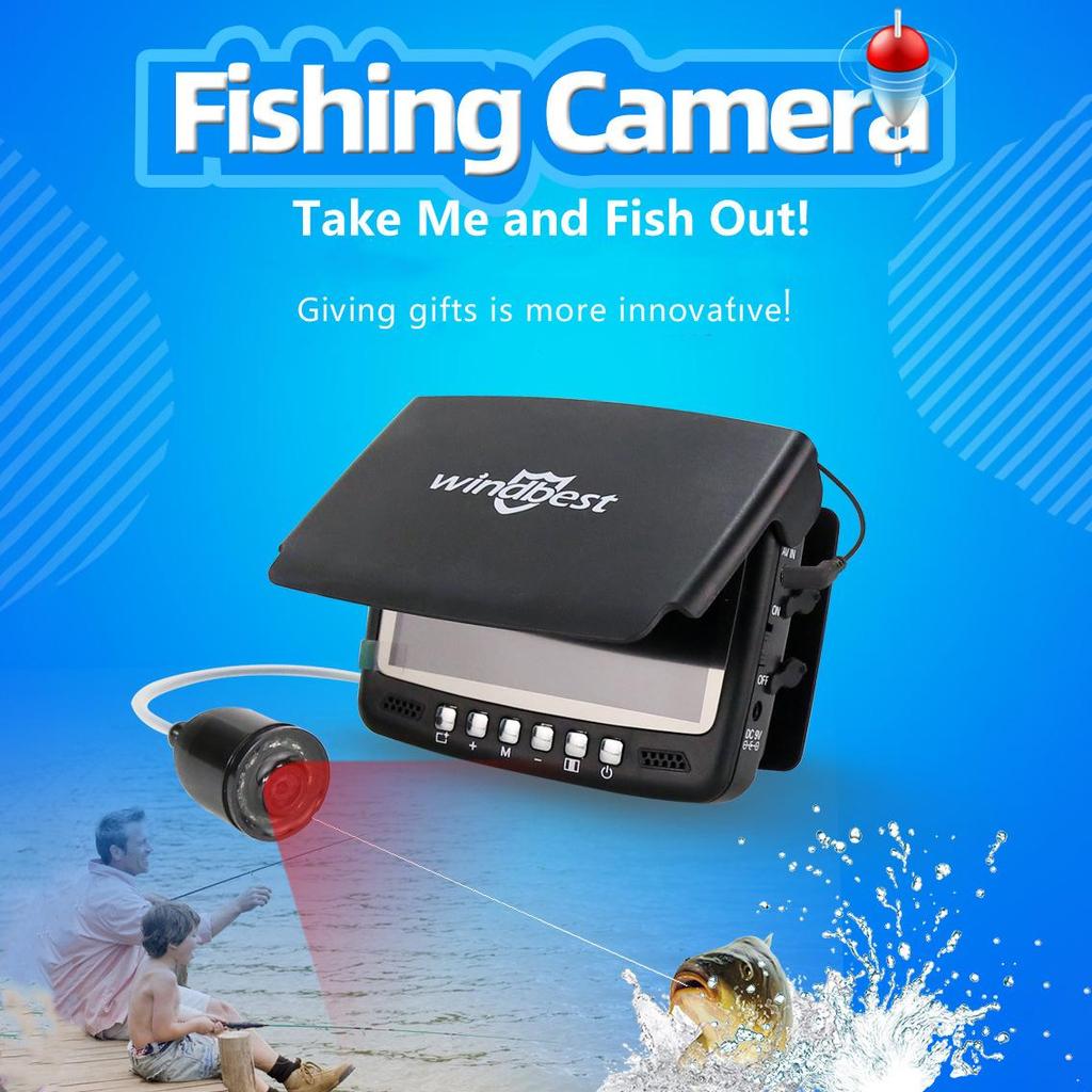 Рыболокатор высокой четкости, 4,3-дюймовый экран, устройство ночного видения, визуальное рыболовное устройство