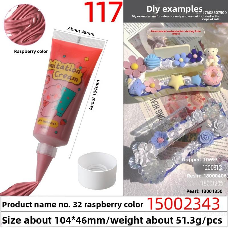 50g Eco-friendly and Easy-to-squeeze Simulated Cream Glue, Handcrafted Cream Glue Oil Glue