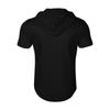 Men's Summer Shirt Zipper Pocket Short Sleeve Hooded Sweatshirt Men's Sports Large Size Casual Sweatshirt