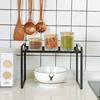 Metal Kitchen Rack, 1-Tier, 2-Tier, Kitchen Storage Rack, Dish Drainer, Shelf, Easy Assembly, Simple, Under-Sink Storage Rack, Condiment Rack, Organiz