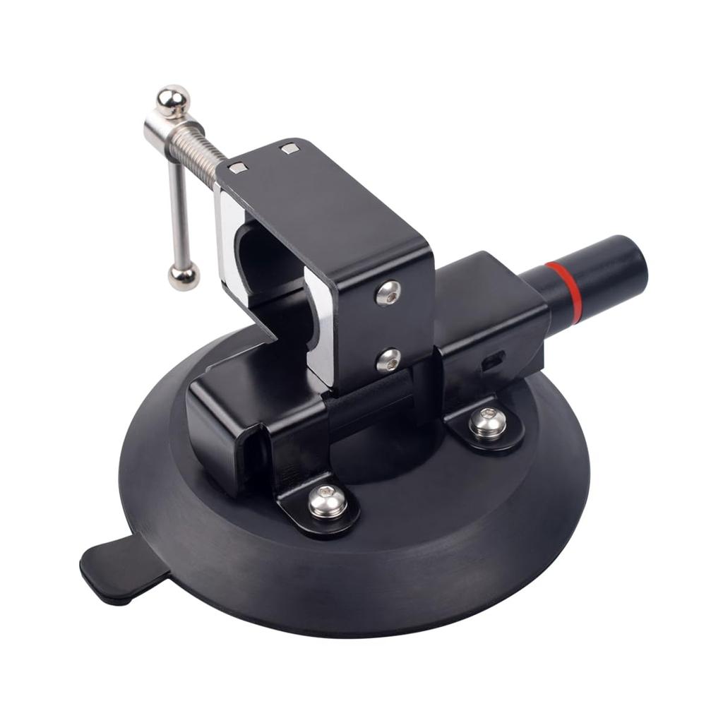 RCRBT Universal Suction Cup Vehicle Flagpole Aluminum for and Black Bracket, Alloy, UTV, ATV, RV, Yacht, Motorcycle,