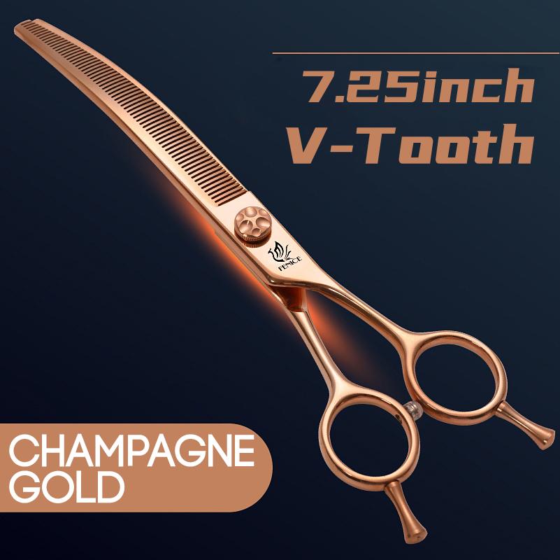 Fenice Высококачественные 6,5/7,25 дюйма Прямые/Изогнутые JP440C Процент утоньшения 25%-70% Ножницы Филировочные Ножницы для груминга домашних животных Собак