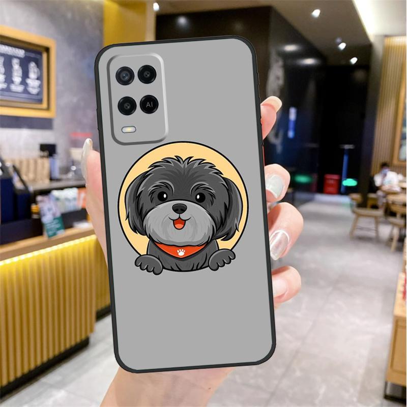 Мультяшный чехол для собаки Ши-тцу для Oppo A98 A18 A38 A58 A78 A60 A80 A40 A96 A76 A16 A94 A74 A54 A15 A17 A57 A77 A5 Pro