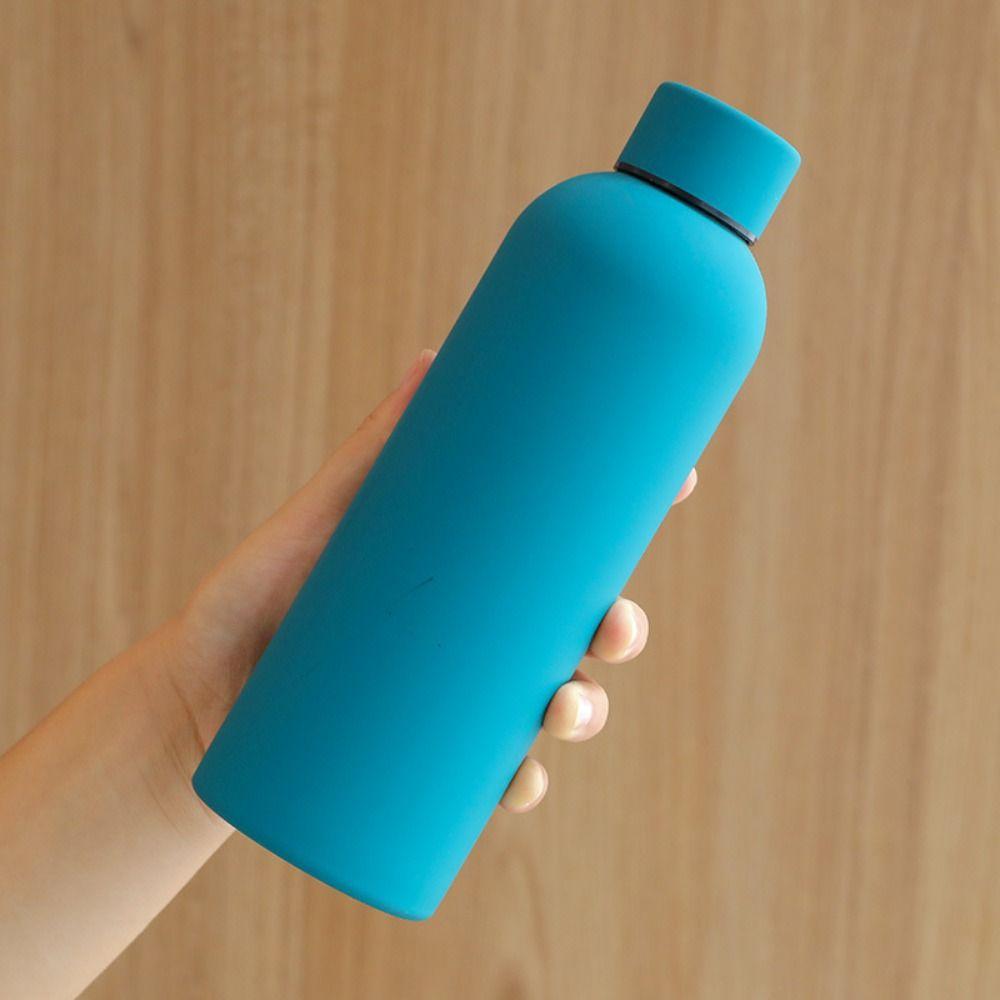 Leak-proof Insulated Water Bottle Stainless Steel Frosted Vacuum Flask Small Mouth Insulated Cup