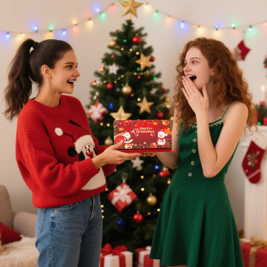 Рождественские конверты для денежных подарков с 6 отделениями, держатель для денег сделай сам и