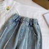 Girls' Pants Spring Fashion Straight Jeans Wide-leg Pants Spring and Autumn Children's Trousers