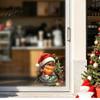 Waterproof PVC Wall Decorations Christmas Bird Static Window Stickers, Decorative Decals for Holiday Glass Doors, Removable Stickers Seasonal