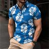 Мужская летняя дышащая рубашка с короткими рукавами и культурой отдыха