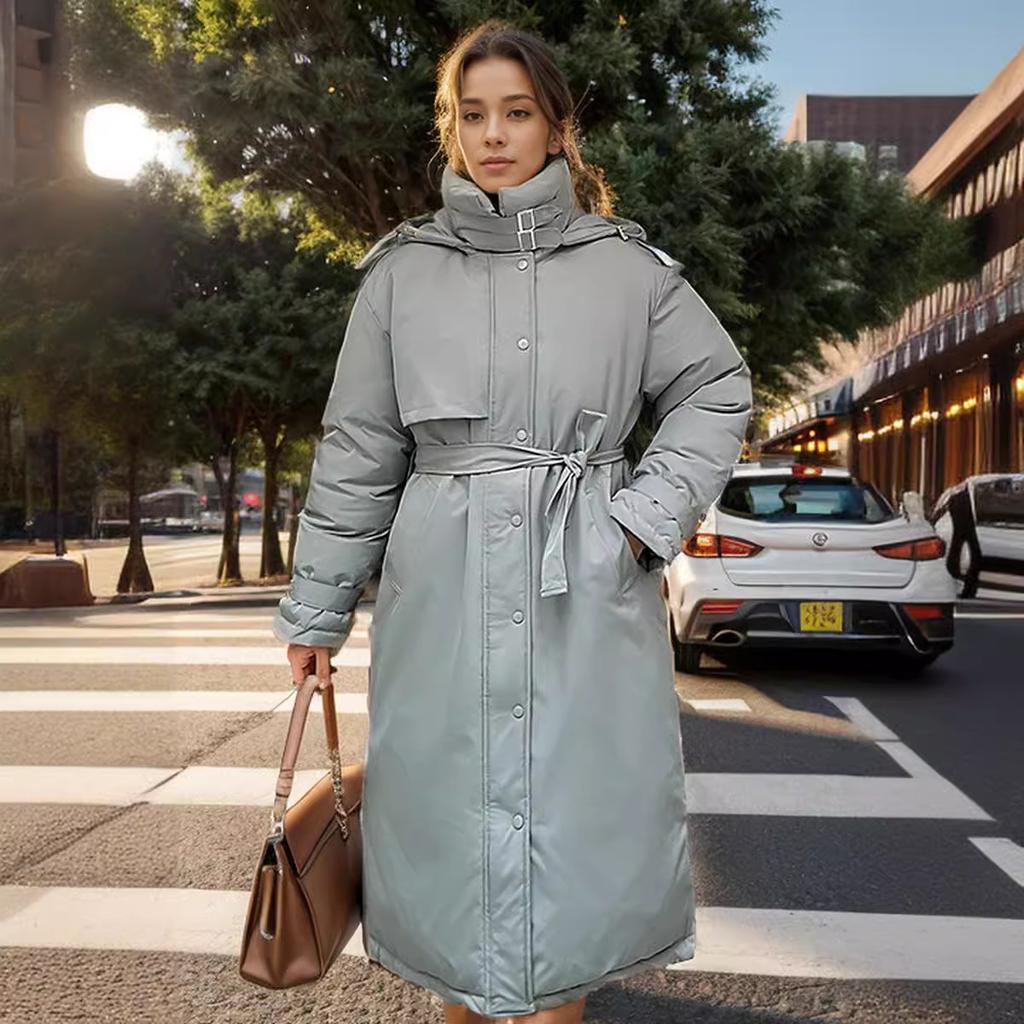 Зимняя новая одежда на хлопковой подкладке, модная длинная утолщенная одежда на хлопковой подкладке, женская одежда, пальто, тренчкот