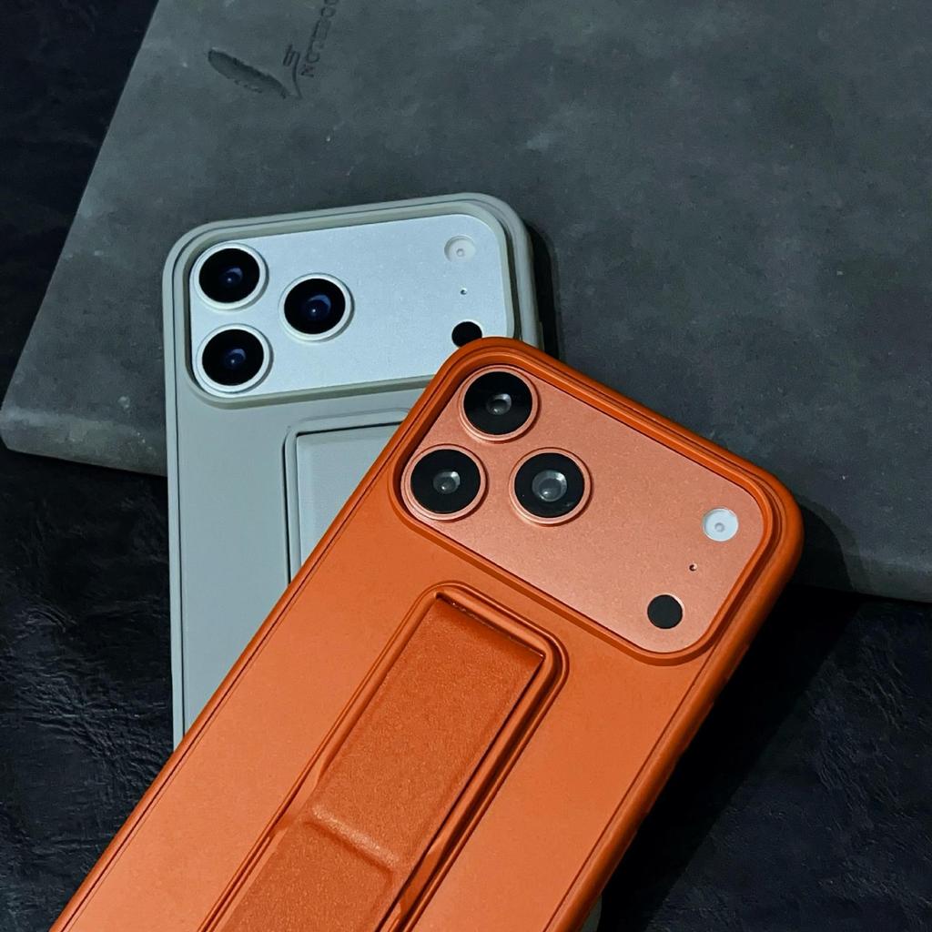 Чехол для телефона серии Apple PC: Подставка для 17 Pro Max, Защитный чехол для iPhone 16 Pro, Текстура искусственной кожи, ТПУ Совместим с iPhone 14 и 15