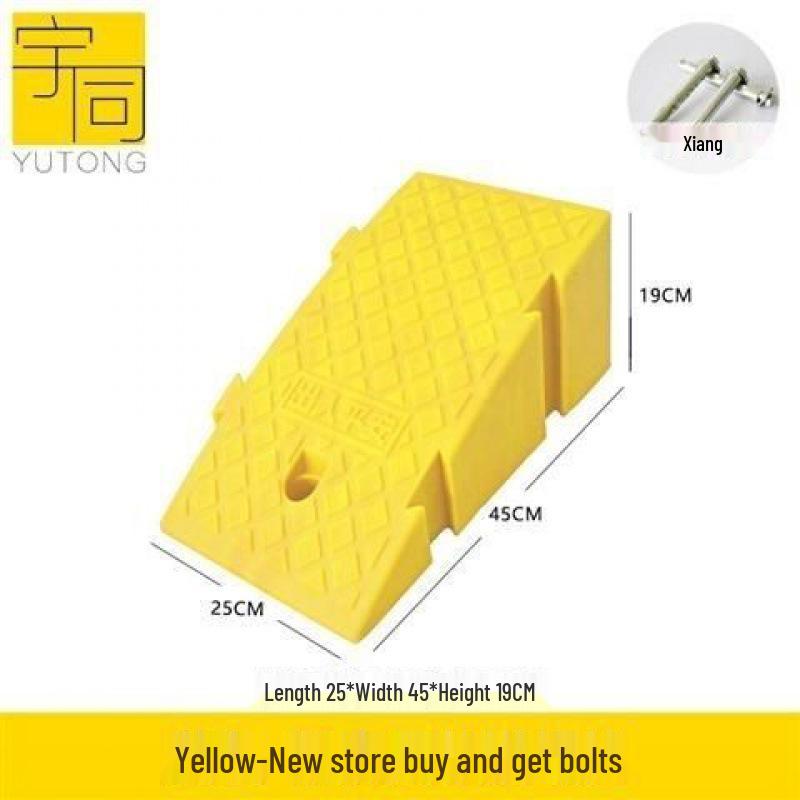 Треугольная пластиковая автомобильная аппарель для порога и подушка-лежачий полицейский