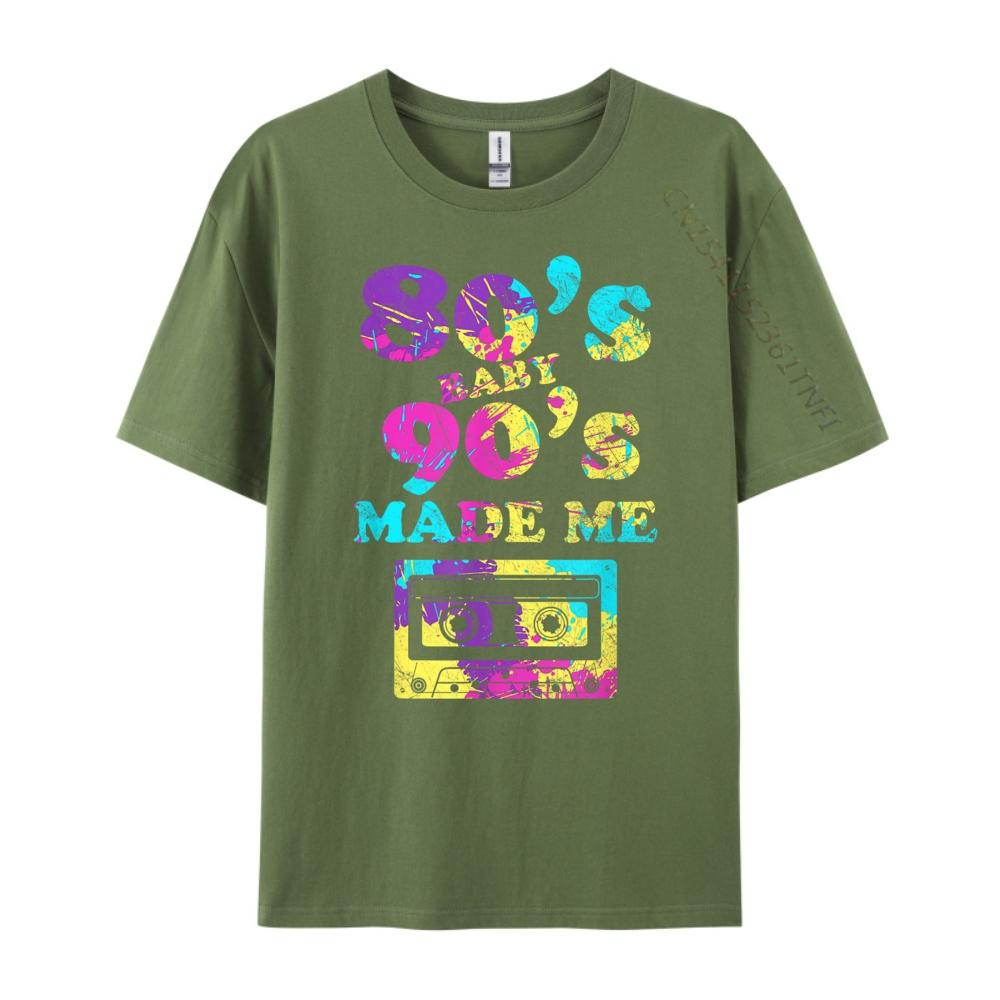 Retro 80s Baby 90s Made Me Cassette Fall Clothes Aesthetic Tshirts Unisex Punk Style Mens Designer Clothes Clothes Graphic