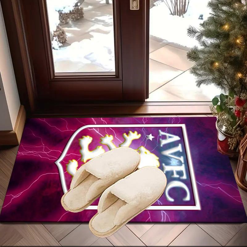 Aston Villa Crest Design Area Rug for Office, Chair Rug, Decorative Carpet Livingroom Mat, Large Size Fan gifts Christmas gifts