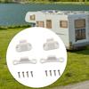 2x RV Door Retainer Catch Clip Nylon Parts Keep Open Outside Stops Holders for