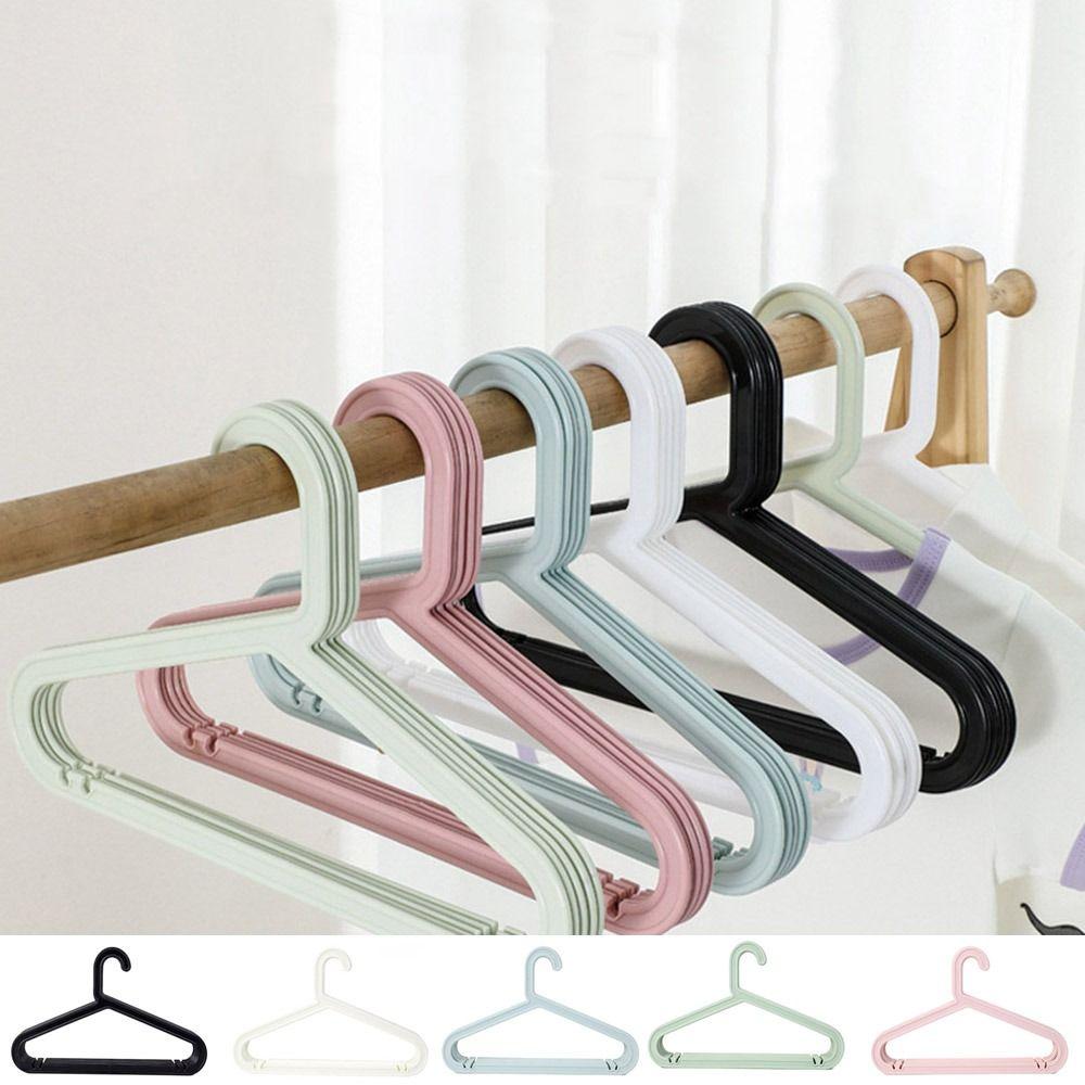 10Pcs Traceless Clothes Drying Rack Nordic Style Baby Hangers Clothes Display Hangers for Home