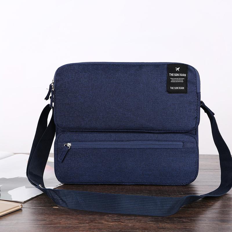 Large Capacity Multi-layer One Shoulder Messenger Bag Business Travel Work Commute Daily Storage Bag