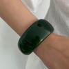 Irregular Resin Bangle Gold Exaggerated Bracelet Creative Wide Bangle  Decoration