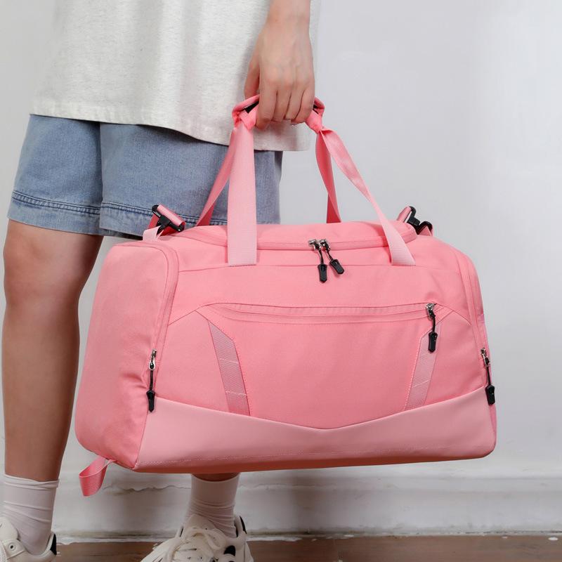 Men's and women's fashion sports dry and wet separation sports fitness bag out large capacity decompression portable belt shoe compartment travel bag