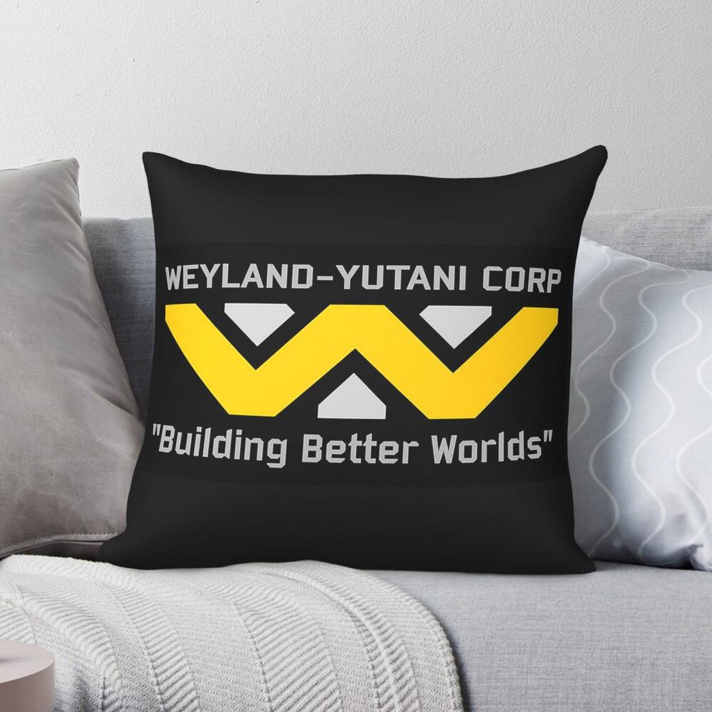 Weyland Yutani Aliens Square Pillowcase Polyester Linen Velvet Pattern Zip Decorative Throw Pillow Case Room Cushion Cover x