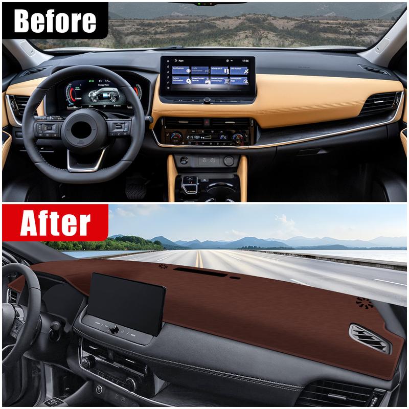 Для Nissan X-Trail Xtrail T33 2024 e-POWER Накладка на панель приборов Коврик на панель Защита от солнца Нескользящая подкладка Аксессуары для интерьера