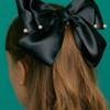 XPIER Big Ribbon Black Hairpin