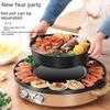 Smokeless Electric Grill & Hot Pot Combo with Mandarin Duck Divider