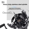 Left Hand Spinning Fishing Reel CNC-Machined Foldable Screw-In Drag Sound-Emitting Long-Cast Metal Spool 4.71 Gear