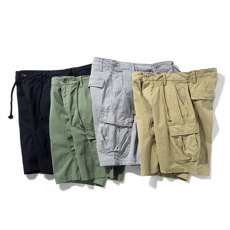 Mens Cargo Shorts Fashion Multi-pockets Shorts Male Casual Jogging Shorts Loose Pants