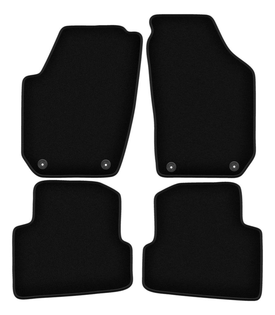 Basic Velour Car Mats, For Skoda Fabia Ii Hatchback & Combi (2007-2014)