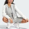 adidas Оригинальные базовые ребристые майки с логотипом-трилистником женские топы серые IJ8261