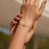 MODIAN Emerald Cut D Rectangle Moissanite Bracelet 925 Silver Luxury Link Chain Bracelet For Women Fine Jewelry