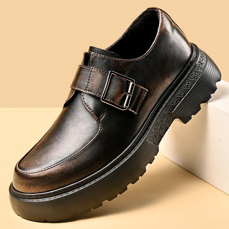 Fashion Men's Classic Business Dress Oxford Casual Shoes Brand Platform Casual Comfortable Fashion Derby Shoes Luxury Leather Shoes
