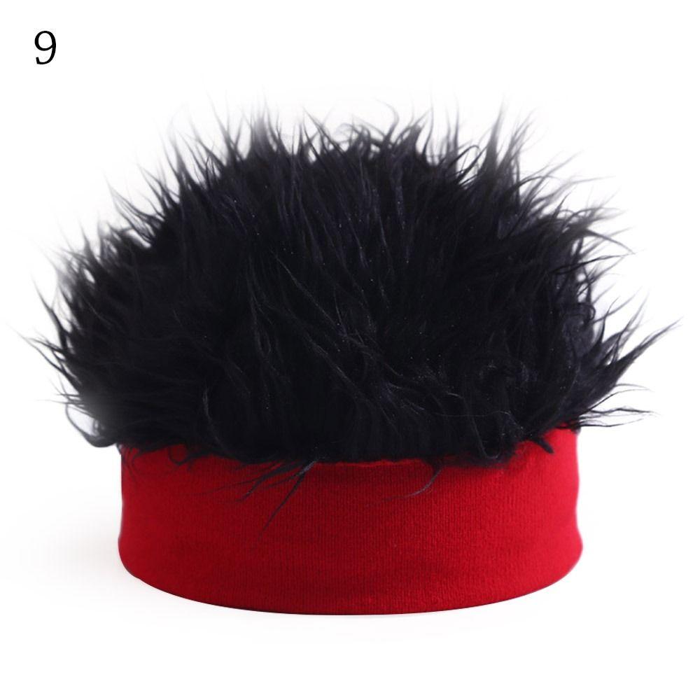 Эластичные шапки-бини, забавные волосы, интегрированный головной убор, портативный детский парик, шапка для мальчиков и девочек