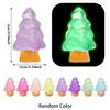 10/20Pcs Luminous Christmas Tree Glow In Dark Mini Resin Decor For Random Color Diy Fairy Garden Party Gift