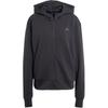 adidas Спортивная толстовка с капюшоном на молнии Черная Женская JP2654