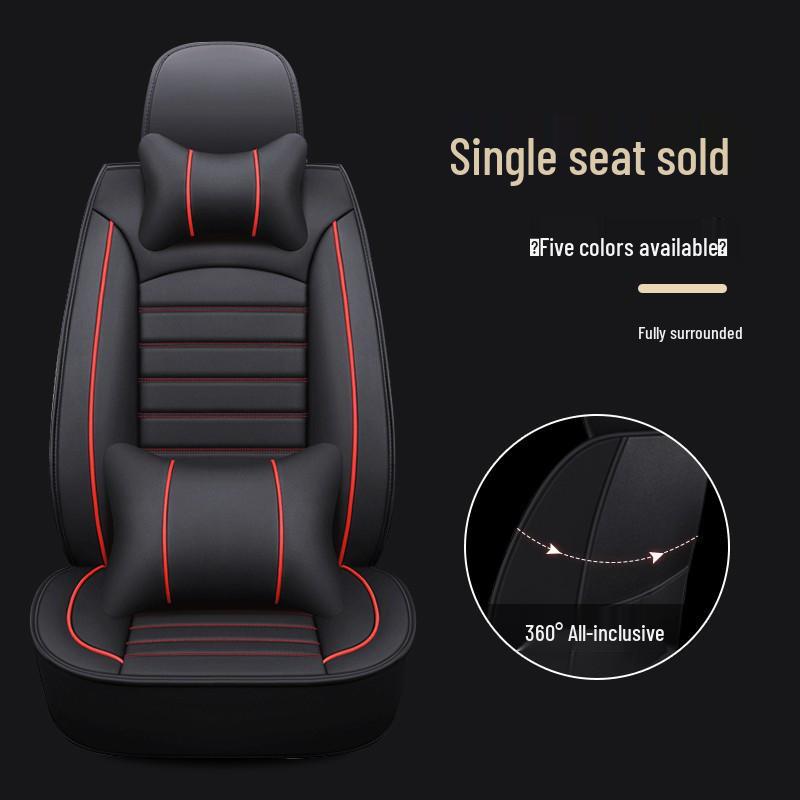 Universal Full Wrap Car Seat Cover for Driver & Co-Driver - All Seasons, Fits Sedan, SUV, Pickup, Van