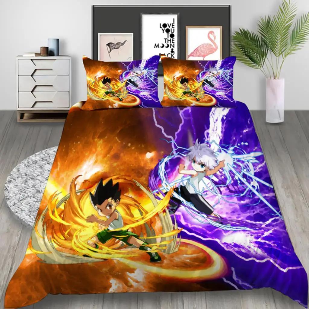 Anime Hunter Hunter 3D Printed Bedding Collection Duvet Covers Pillowcases Comforter Bedding Collection Bedclothes With Bed Linen 05