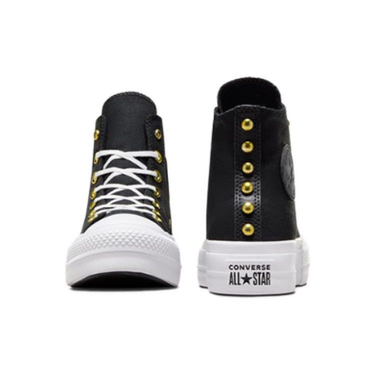Converse Chuck Taylor All Star Удобные Универсальные Прочные Легкие Амортизирующие Высокие Кеды из Канваса Женские Кроссовки Черные A05453C