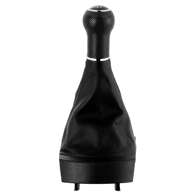 Для Seat Ibiza 2002 2003 2004 2005 2006 2007 2008 2009 2010 Car-Styling 5-ступенчатая ручка переключения передач с чехлом из искусственной кожи